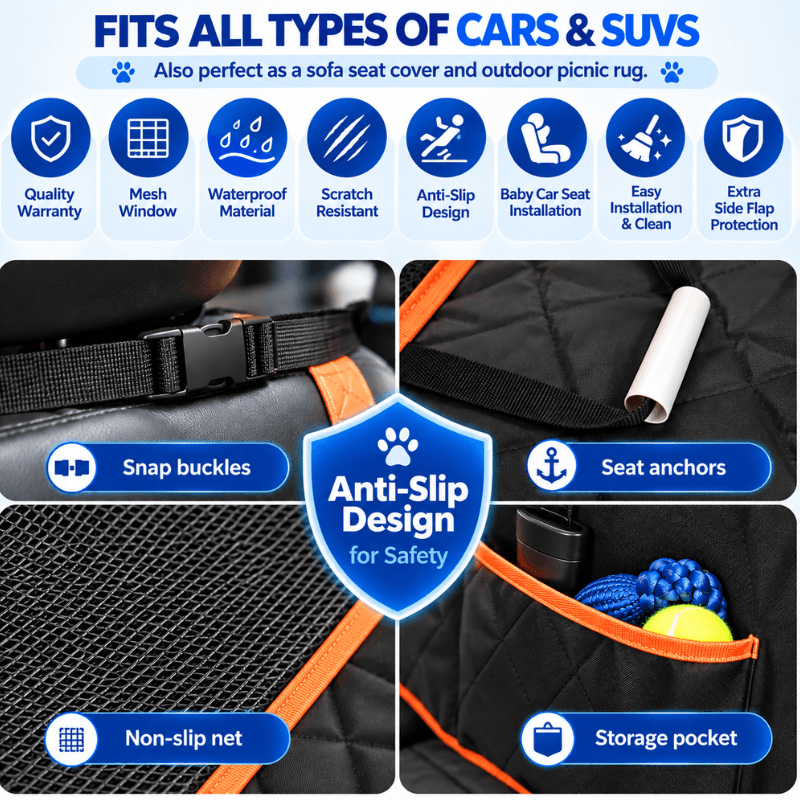 HealtheNest™ Waterproof Pet Car Seat Protector