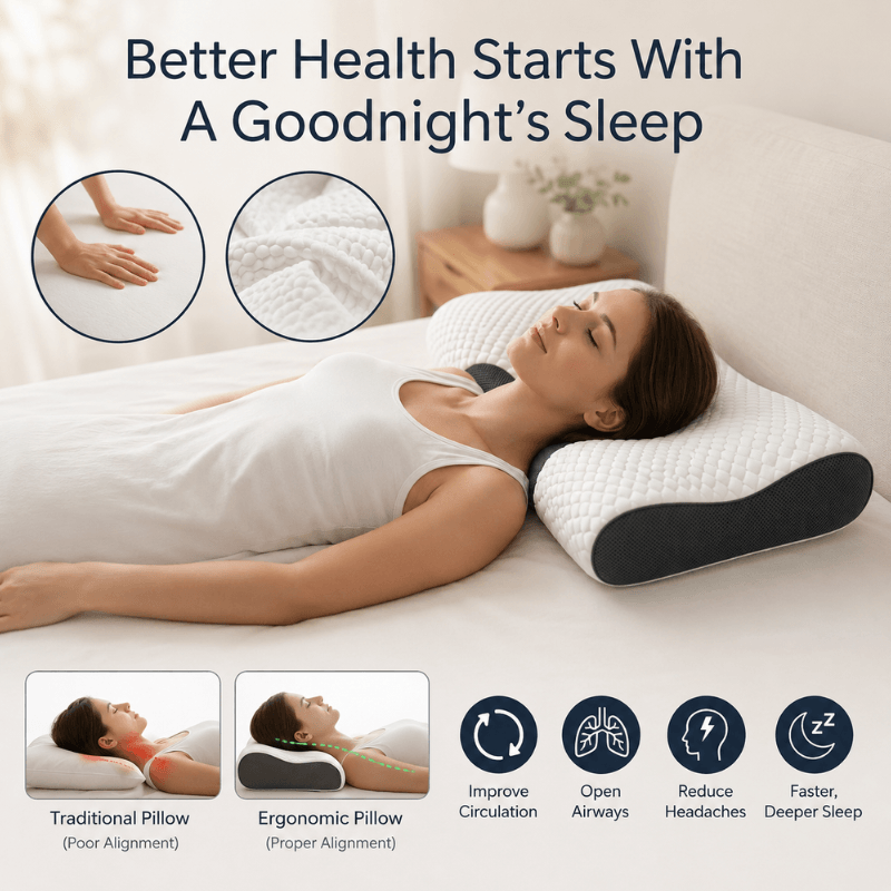 HealtheNest™ Ergonomic Pillow