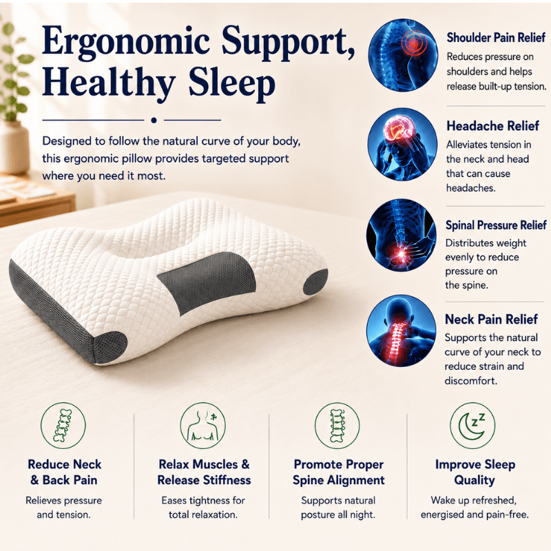 HealtheNest™ Ergonomic Pillow